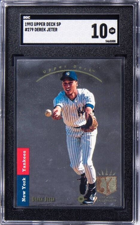 1993 Upper Deck SP Foil #279 Derek Jeter Rookie Card – SGC 1993 Upper Deck SP Foil #279 Derek Jeter Rookie Card – SGC