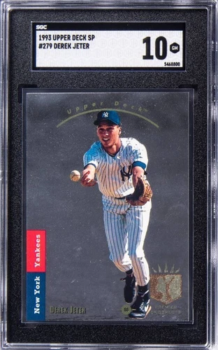 1993 Upper Deck SP Foil #279 Derek Jeter Rookie Card – SGC GM 10 – Pop 4