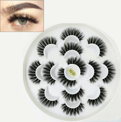 14 P Fälsche Eyelashes Gefälschte Lashes Künstliche Wimpern Wiederverwendba 6D