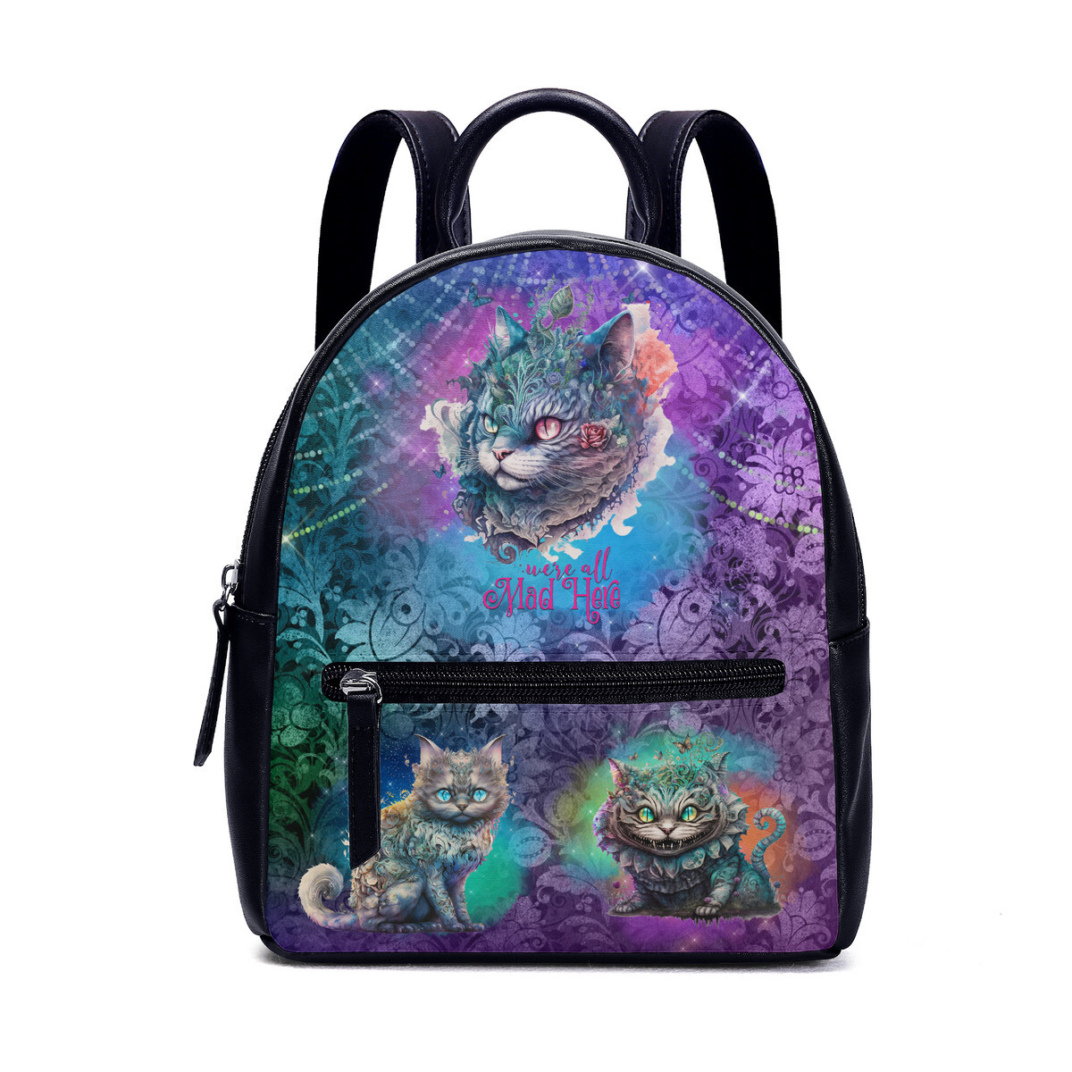 Mystic Cheshire Cat Gothic Mad Alice In Wonderland Bag Backpack