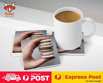 COASTER COFFEE DRINKING MAT|SWEET COLORFUL MACARON BISCUIT #4