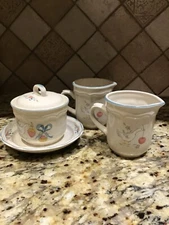 vtg marmalade goose international cChina stoneware/creamer and sugar