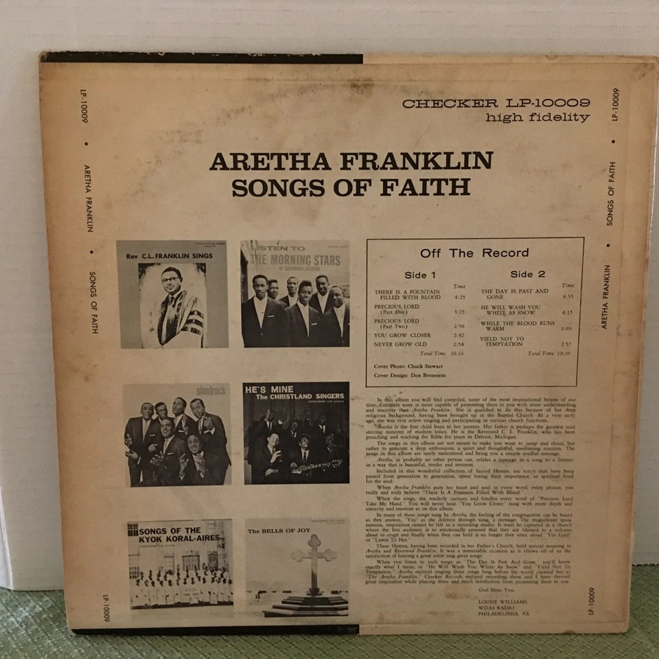 ARETHA FRANKLIN:  LP    The Gospel Soul US - Image 2 of 4
