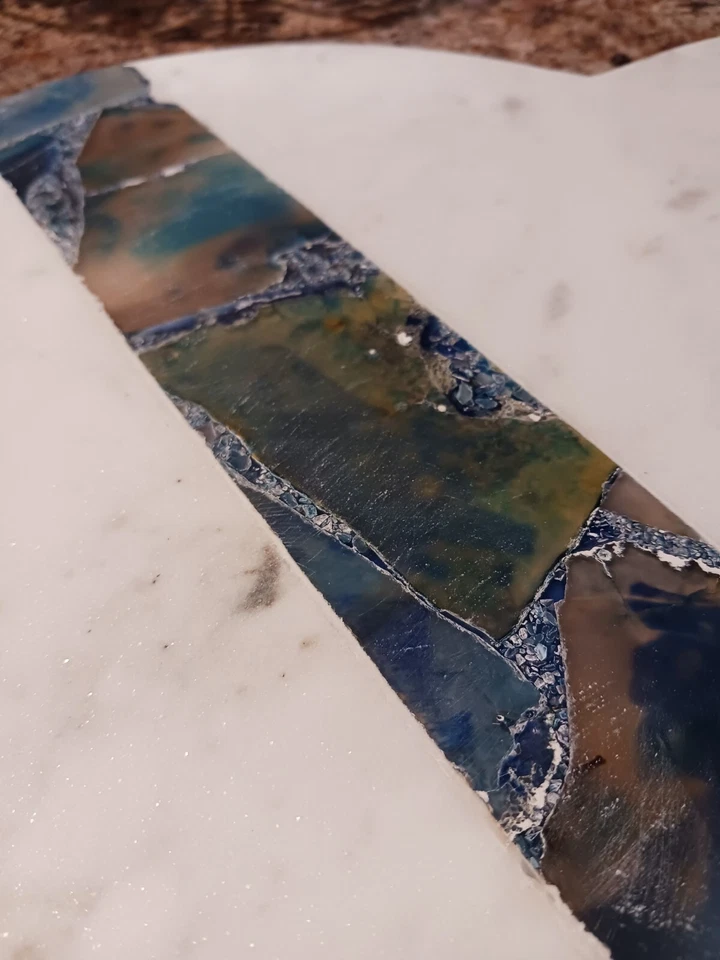 Мрамор с инкрустацией голубым агатом сырная доска от Thirstystone - Изображение 3 из 4