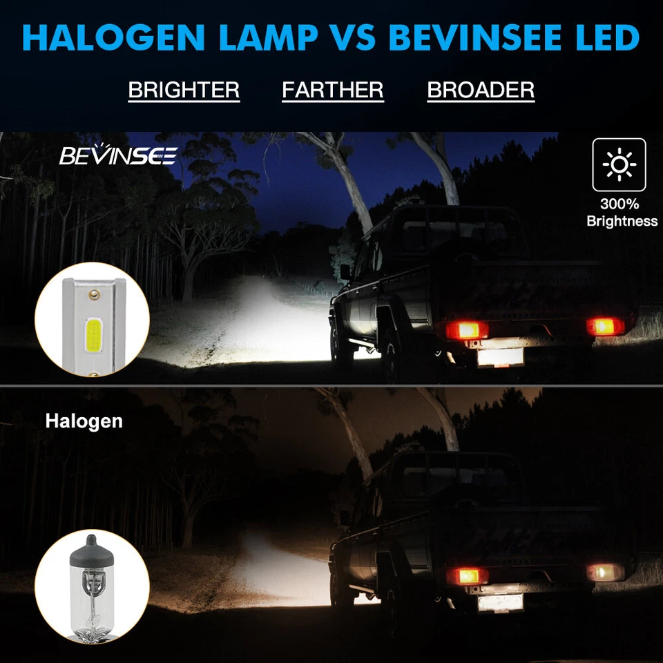 2X HB3 LED Headlight Bulbs 6000K Fit Vauxhall Mokka Mokka X 2012-2025 High Beam - Image 3 of 4