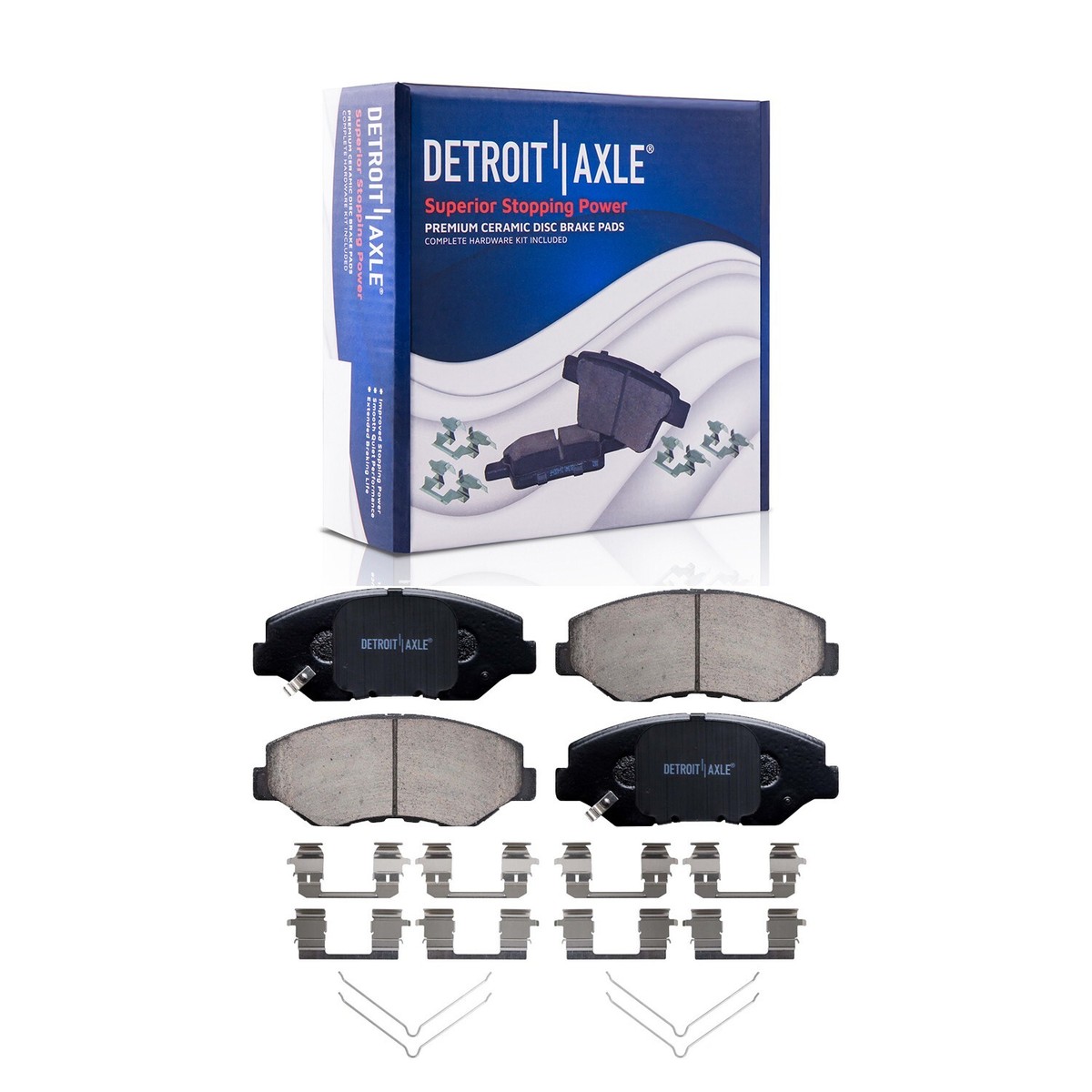 FWD Front & Rear Drilled Disc Rotors Ceramic Brake Pads for Honda CR-V 2012-2016