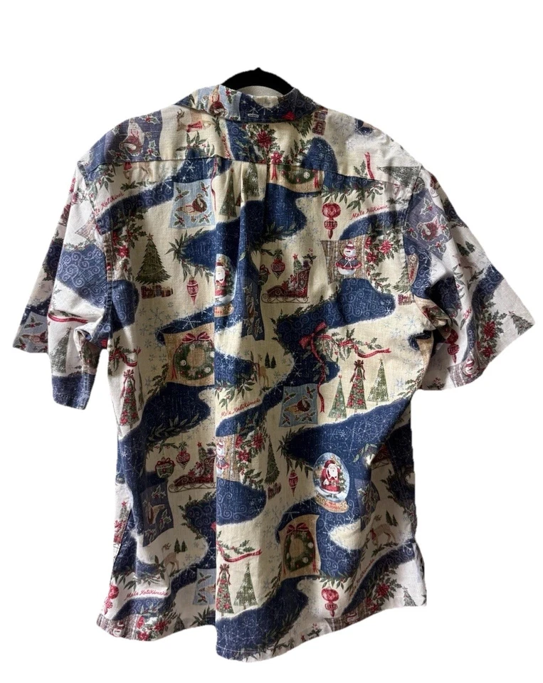 Camisa Aloha Hawaiana Edición Limitada Coleccionistas Navidad Reyn Spooner XL De Colección Foto 4 de 4