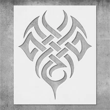 Tribal Arts Wall Art Reusable Plastic Stencil Template - StencilAir