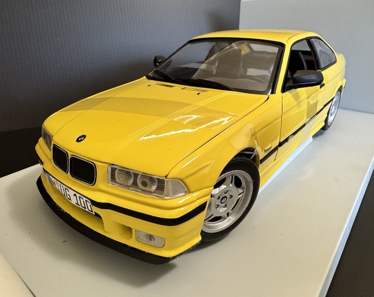 1996 BMW E36 M3 Coupe Safari Yellow 1/18 UT Models HTF ! | eBay