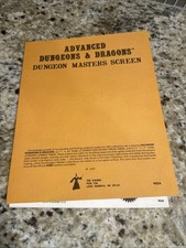 TSR AD D 1st Ed Dungeon Master's Screen 1st, Blank Cover - DM Screen