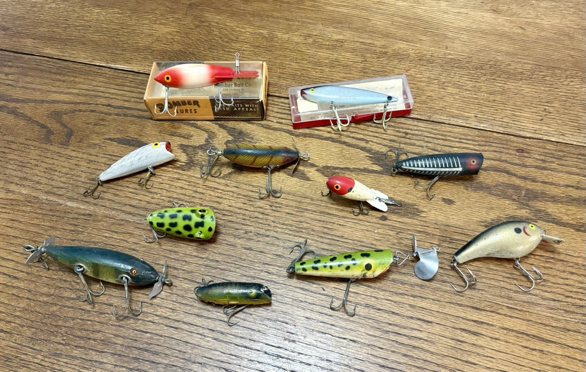 Heddon wood classics ビンテージ Heddon Wooden Vintage Fishing Lures with Original Box for sale | eBay