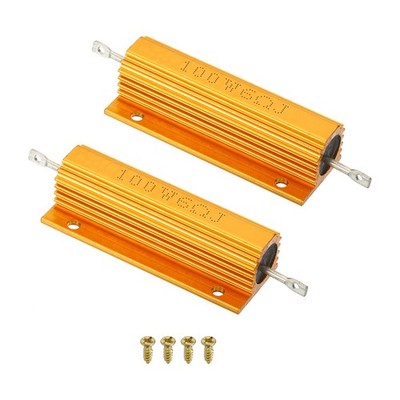 100W 6 Ohm Alu-Gehäuse-Widerstand für Schrauben 2er-Set