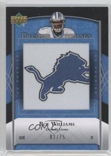 2007 UD Premier Stitchings Draft/Team Logos 2/75 Roy Williams #PS-72 2u3