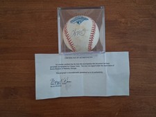 Rawlings Chipper Jones Autographed 1995 World Series Baseball Ross's Rookies COA