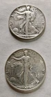 Lot of 2 1946 1947  Walking Liberty Half Dollars-90% Silver Fine+ #L10