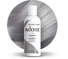 Adore Titanium Semi Permanent Hair Dye Vegan Cruelty Free 4 Fl Oz