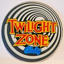 TWILIGHT ZONE PINBALL~ BALLY Promo Plastic~Coaster /Key Fob~ NOS Classic Spiral