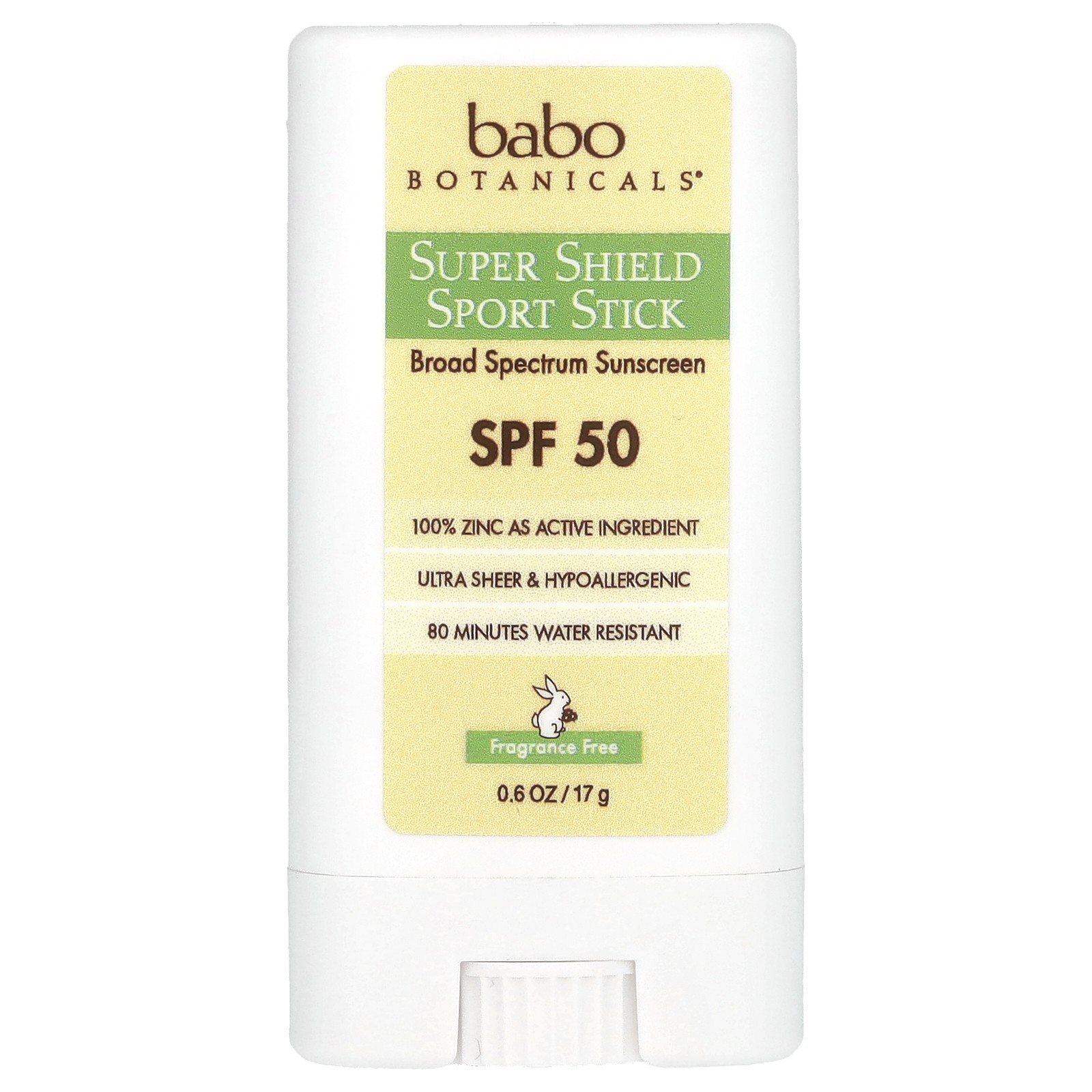 Super Shield Sport Stick, SPF 50, Fragrance Free, 0.6 oz (17 g)