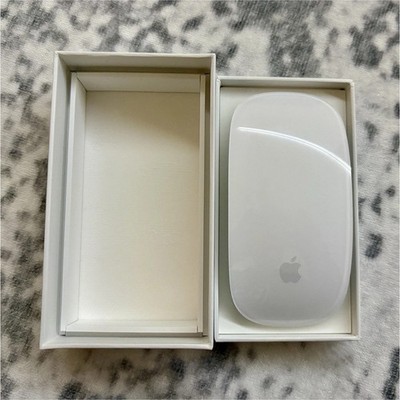 Apple Magic Mouse Wireless Bluetooth Rechargeable Laser White Silver MK2E3AM/A