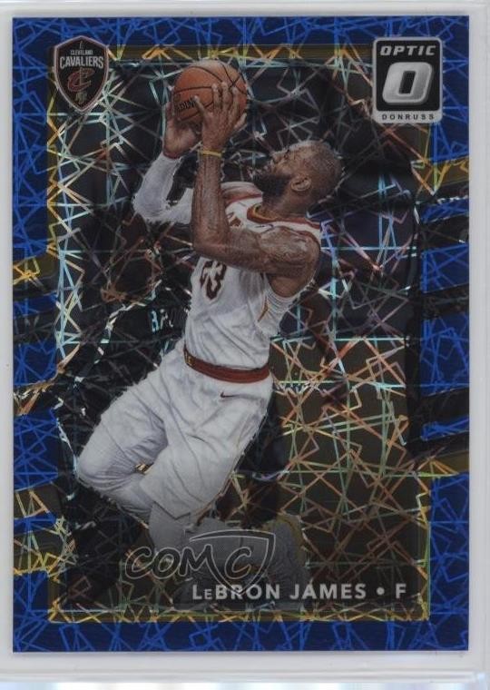 2017-18 Panini Donruss Optic Blue Velocity Prizm LeBron James #27 11z5