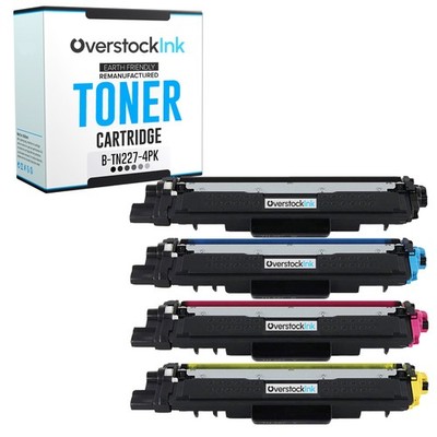 Compatible 4-Pack TN227 Toner Cartridges fits Brother MFC-L3710CW DCP-L3510CDW