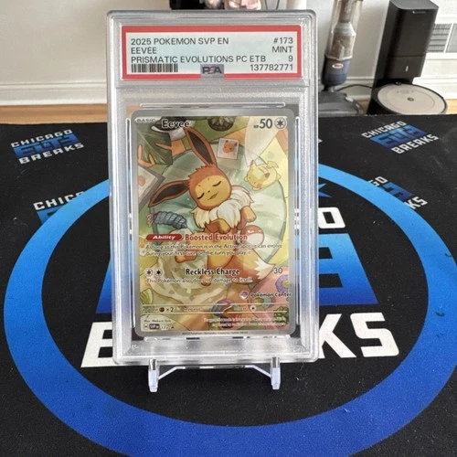 2025 Pokemonsvp En Eevee Prismatic Evolutions Pc Etb PSA 9