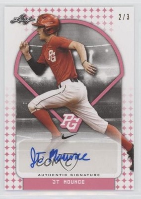 2018 Leaf Perfect Game National Showcase Pink 2/3 JT Mounce #BA-JM3 Auto nh1