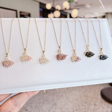 Swan Charm Necklace for Women Gold Plated Copper O-Chain Elegant Daily Wear
