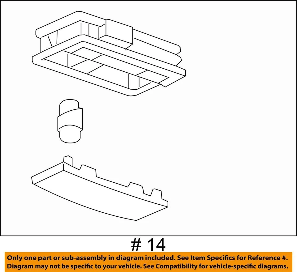 Chevrolet GMC 2010-2016 Terrain Equinox lámpara ASM-DM*NEUTRAL 95939840 - NUEVO OEM Foto 4 de 4