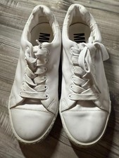 Moschino Couture Schuhe Sneaker Leder Weiß Gr 39 Guter Zustand