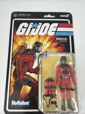 Super7 ReAction GI JOE BARBECUE Fire Fighter 3.75  Action Figure