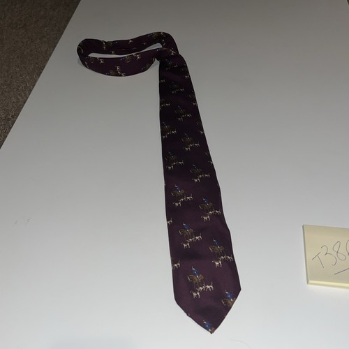 Vintage Polo Ralph Lauren Tie Horses Dogs Hunt Necktie