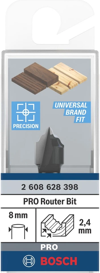 Bosch Profilfräser H, 8 mm, R1 2,4 mm, D 12,7 mm, L 12,4 mm, G 46 mm - Bild 2 von 4