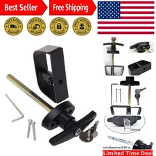 Sturdy Iron Shed Door Lock with Adjustable T-Handle and Keyed Alike Feature