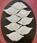 Vintage GlasBake Milk Glass Crab Imperial Baking Dishes Set of 8 Pristine Clean