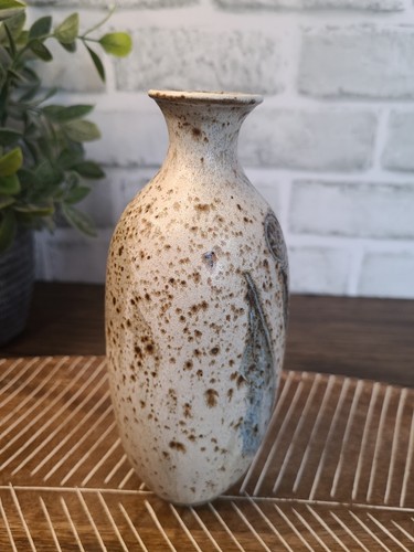 Vintage 1976 signierte Jane Gibson Studio Keramik Vase - handgefertigtes Steinzeug, 7" - Bild 4 von 8