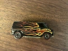Hot Wheels Chevrolet Super Van 1974 Redline Black Orange Flames Hong Kong