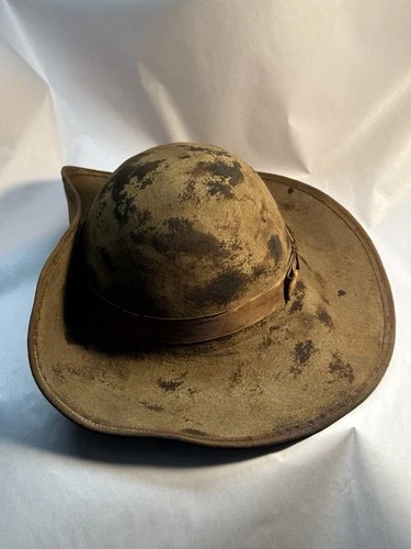Civil War Confederate Slouch Hat Cap Kepi Identified and Dated 1862 To T. Taylor
