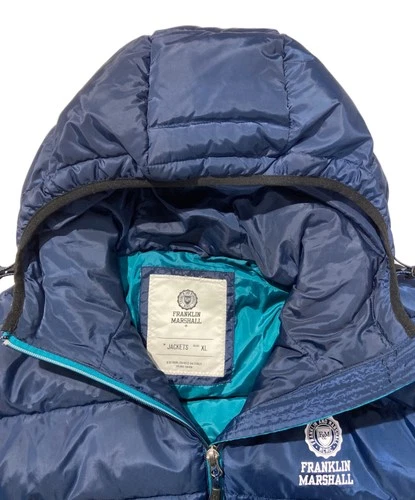 Franklin & Marshall Down Jacket Men's Size XL Navy image 4