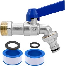 1/2 Zoll und 3/4 Zoll Wasserhahn Garten Messing Kugelhahn Aussen Frostsicher