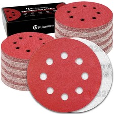120 Pcs 5 inch Sanding Discs 320 Grit 8 Hole Hook and Loop Round Sandpaper fo... 0.24 per gallon