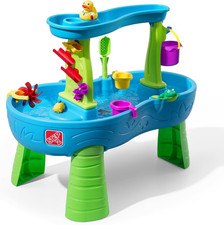 Step2 Rain Showers Splash Pond Water Table, Kids Water and Sand Activity Sensory