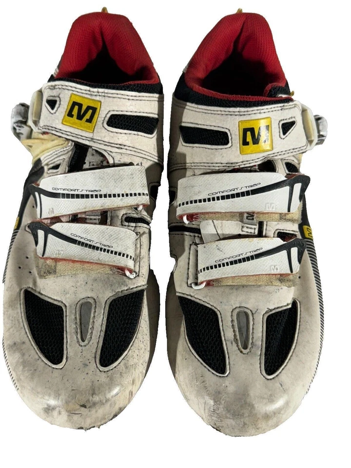 MAVIC Carbono Carretera Ciclismo Zapatos Botas 3 Pernos EU44 2/3 US10.5 Mondo 285 cs480 Foto 3 de 4