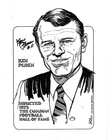 Ken Ploen Winnipeg Blue Bombers CFL Hall of Fame Portraiture University of Iowa