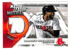 2021 Topps Xander Bogaerts Major League Material jersey patch card Red Sox