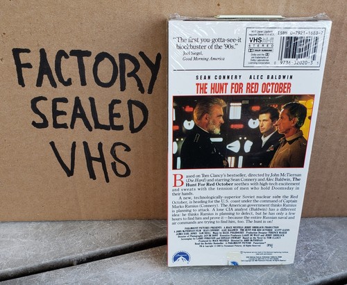 The Hunt for Red October (1990) New Sealed VHS - Picture 2 of 2