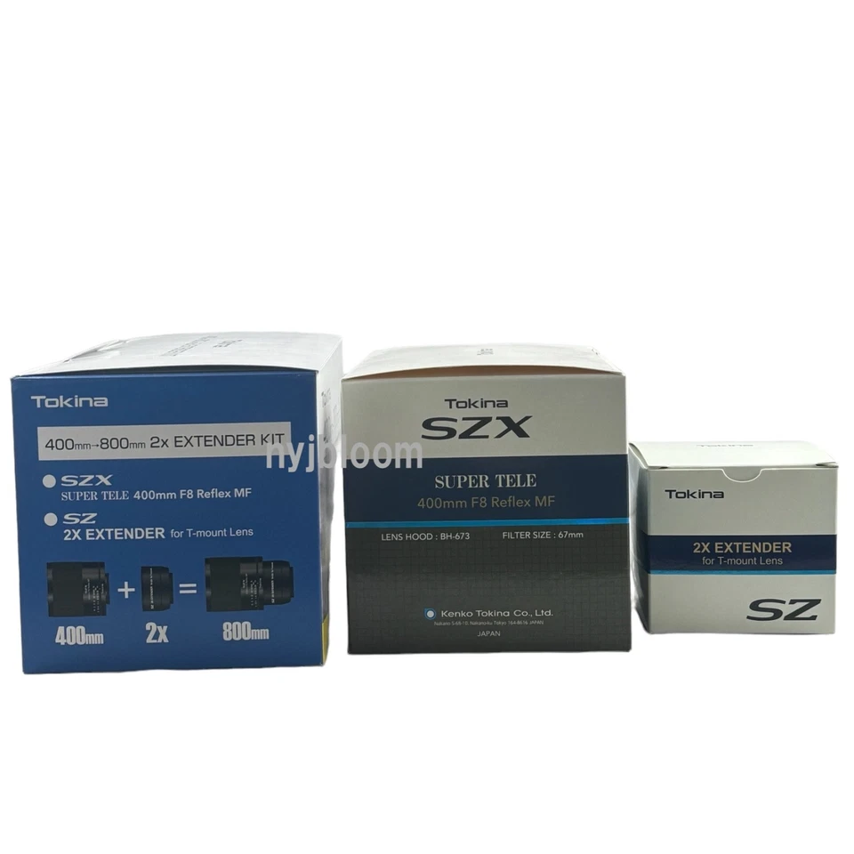 New TOKINA SZX 400mm F8 Reflex Manual Focus Lens & 2x Extender Set -NikonF Mount - Image 3 of 4