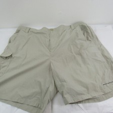 Columbia PFG Omni Shade Mesh Lined Pockest Beige Swimming Fishing Shorts XXL