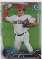 2016 BOWMAN CHROME REFRACTORS 1ST RC CONNOR JUSTUS ANGELS FIRST DRAFT Z110