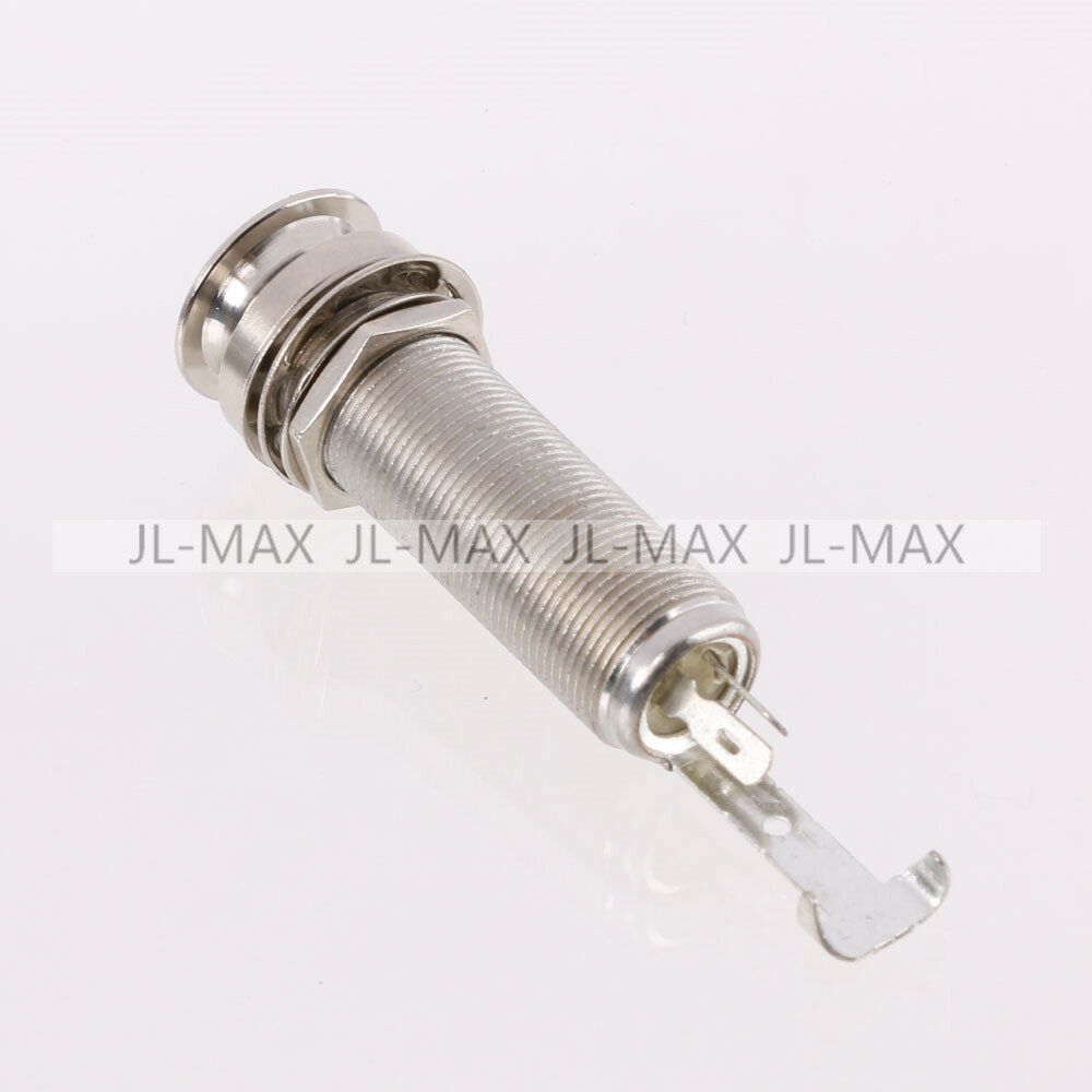 Bencher クロームキー 1/4インチジャック Cylinder Guitar Bass End Pin Output Jack 1/4
